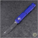 (#123-1PU) Microtech Purple Ultratech T/E Black Plain - Front