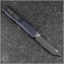 (#123-1T) Microtech Ultratech T/E Black Plain Tactical - Back