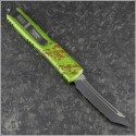 (#123-1Z) Microtech Ultratech Zombie Tanto Black Plain - Back