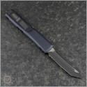 (#123-2T) Microtech Ultratech T/E Black Partially Serrated Tactical - Back