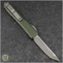 (#123-4OD) Microtech OD Green Ultratech T/E Satin Plain - Back