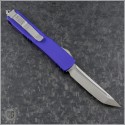 (#123-4PU) Microtech Purple Ultratech T/E (Tanto) Satin Plain - Back