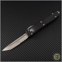 (#123-5CC) Microtech Ultratech T/E Satin Partially Serrated - Front