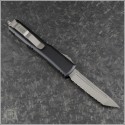 (#123-6) Microtech Ultratech T/E (Tanto) Satin Full Serrated - Back