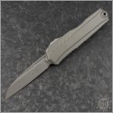 (#1241-10APNC) Microtech Natural Clear Cypher II Wharnecliffe Plain Apocalyptic - Front