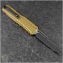 (#1241-1TA) Microtech Tan Cypher II Wharnecliffe Plain Black - Back