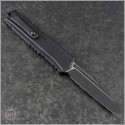 (#1241-1T) Microtech Cypher II Wharnecliffe Plain Black Tactical - Back