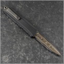 (#1242-16MS1) Microtech Cypher II D/E Baker Forge Coppermai Damascus - Back