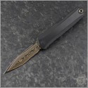(#1242-16MS1) Microtech Cypher II D/E Baker Forge Coppermai Damascus - Front