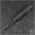 (#126-1TCFIS) Microtech Daytona D/E Black Plain - Front
