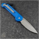 (#135-10BL) Microtech Blue LUDT Stonewash Plain - Back