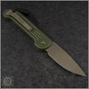 (#135-13APOD) Microtech LUDT S/E Bronzed Standard w/ OD Green Handle - Back