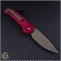 (#135-13RD) Microtech LUDT S/E Bronzed Standard w/ Red Handle - Back