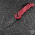 (#135-1RD) Microtech Red LUDT Black Standard Tactical - Front