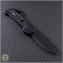 (#135-2T) Microtech LUDT Black Partially Serrated Tactical  - Back
