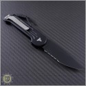 (#135-2) Microtech LUDT Black Partially Serrated - Back