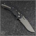 (#137RL-10APFLGTBK) Microtech Knives Amphibian Ram-Lok Fluted G10 Handle Stonewash Plain - Back