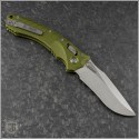 (#137RL-10FLOD) Microtech Knives OD Green Amphibian Ram-Lok Fluted Aluminum Handle Stonewash Plain - Back