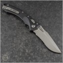(#137RL-11APFL) Microtech Knives Amphibian Ram-Lok Fluted Aluminum Handle Apocalyptic Serrated - Back