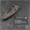 (#137RL-16MS9) Microtech Knives Amphibian Ram-Lok Live Wire Carbon Fiber Baker Forge Blued Coppermai - Additional View