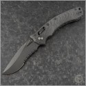 (#137RL-2DLCTFLCFS) Microtech Knives Carbon Fiber Amphibian Ram-Lok DLC Part Serrated - Front