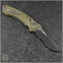 (#137RL-2FLGTOD) Microtech Knives OD Green Amphibian Ram-Lok Fluted G10 Handle Black Part Serrated - Back