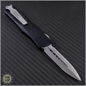 (#138-12) Microtech Troodon D/E Stonewash Fully Serrated - Back