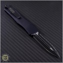 (#138-3T) Microtech Troodon D/E Black Fully Serrated Tactical - Back