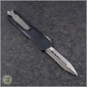 (#138-5) Microtech Troodon D/E Satin Part Serrated - Back