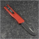 (#139-1RD) Microtech Red Troodon S/E Black Plain - Back