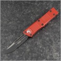 (#139-1RD) Microtech Red Troodon S/E Black Plain - Front