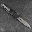 (#142-10DBK) Microtech Distressed Black Combat Troodon D/E Stonewash Plain - Back