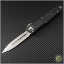 (#142-10) Microtech Combat Troodon D/E Stonewash Plain - Front