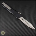 (#142-11) Microtech Combat Troodon D/E Stonewash Partially Serrated - Back