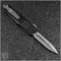 (#142-12) Microtech Combat Troodon D/E Stonewash Fully Serrated - Back