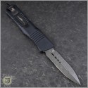 (#142-16CFTI) Microtech Combat Troodon D/E Damascus CF Top Ti HW - Back