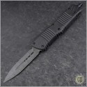 (#142-16CFTI) Microtech Combat Troodon D/E Damascus CF Top Ti HW - Front