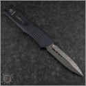 (#142-16CF) Microtech Combat Troodon D/E Damascus CF Top - Back
