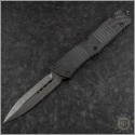 (#142-16CF) Microtech Combat Troodon D/E Damascus CF Top - Front
