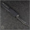 (#142-1GTJGS) Microtech Jade Top Combat Troodon D/E Black Plain - Back