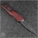 (#142-1MR) Microtech Merlot Combat Troodon D/E Black Plain - Back
