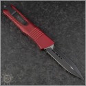 (#142-1RD) Microtech Red Combat Troodon D/E Black Plain - Back