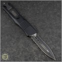 (#142-2T) Microtech Combat Troodon D/E Black Partially Serrated Tactical - Back