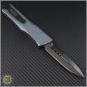 (#142-3DLCGY) Microtech Gray Combat Troodon D/E DLC Fully Serrated - Back