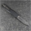 (#142-3GTJGS) Microtech Jade Top Combat Troodon D/E Black Full Serrated - Back