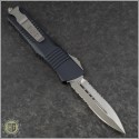 (#142-5) Microtech Combat Troodon D/E Satin Partially Serrated - Back