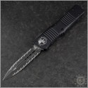 (#142-D3T) Microtech Combat Troodon D/E Tactical Double Fully Serrated - Front