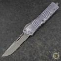 (#143-10DGY) Microtech Distressed Gray Combat Troodon S/E Apocalyptic Plain - Front