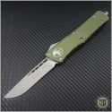 (#143-4SOD) Microtech OD Green Combat Troodon S/E Satin Plain - Smooth Handle - Front