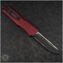 (#144-1RD) Microtech Red Combat Troodon Tanto Black Plain - Back